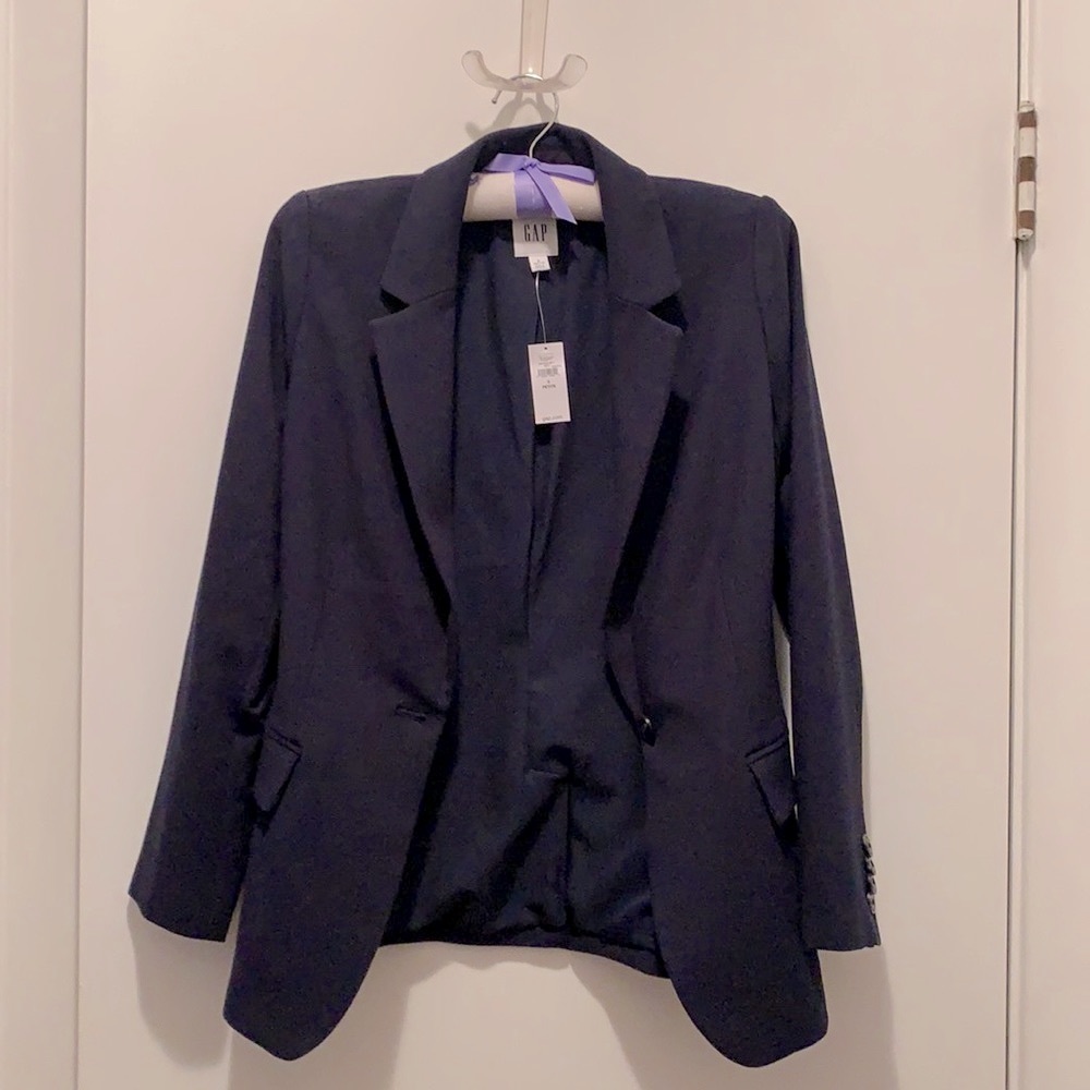 GAP 0 Petite blazer very dark blue NWT